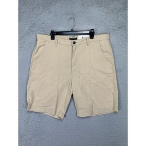 INC International Concepts Shorts Mens 40X10‎ Sand Linen Khakis Regular Fit NEW